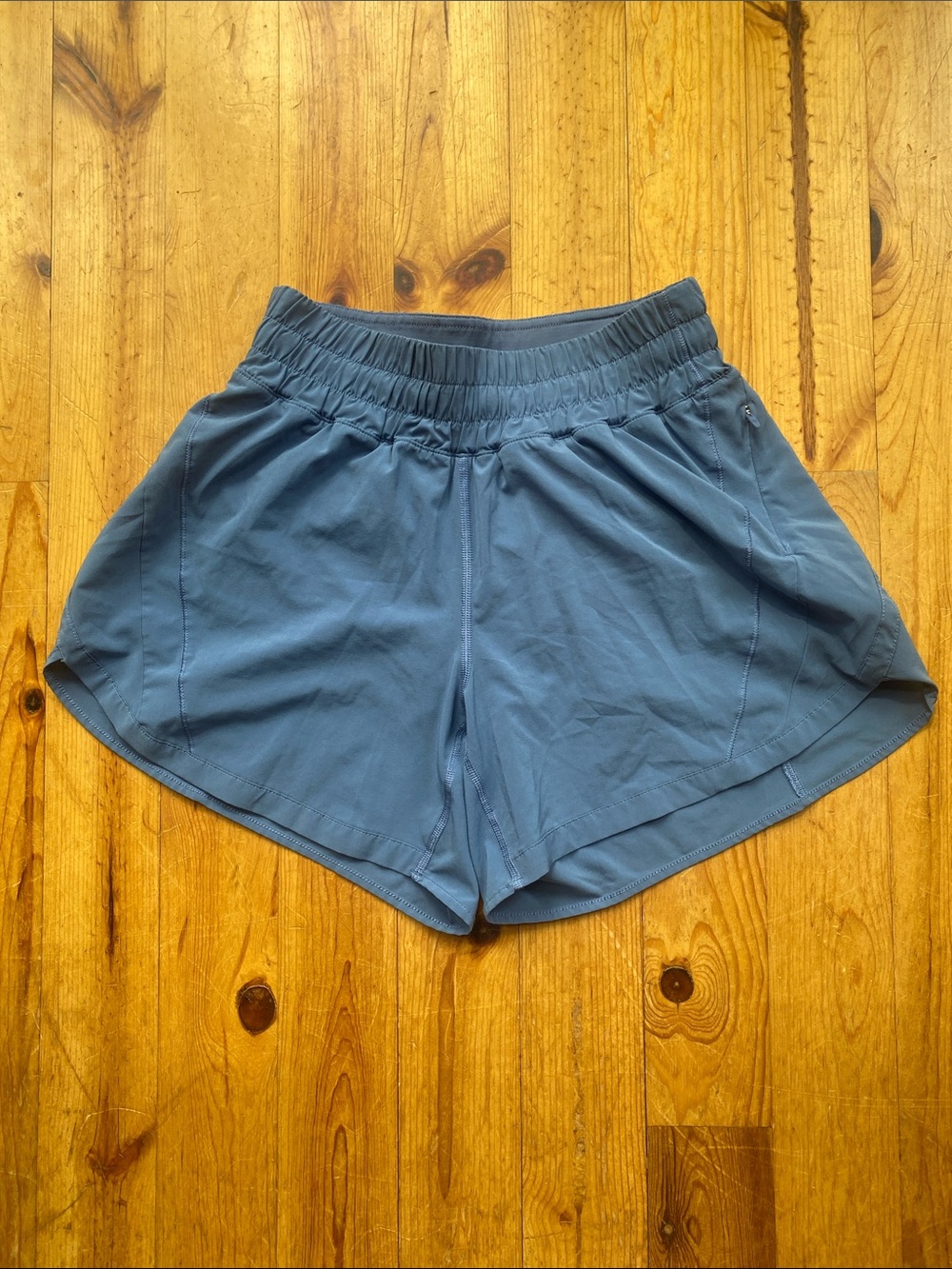 Lululemon Women's Shorts - Blue small pocket on left side.
